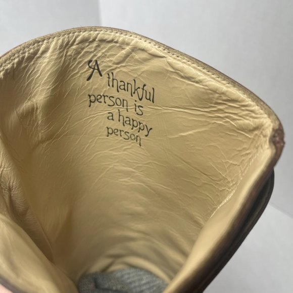 John Fluevog Adrians Heidi Women's Leather Boots Brown Size 9 - Picture 7 of 12